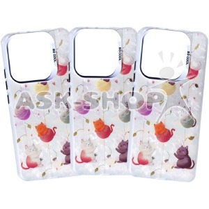 Накладка Cute для iPhone 15 Cats with Threads  - фото