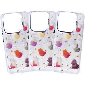 Накладка Cute для iPhone 16 Cats with Threads - фото