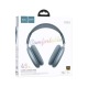 Hands Free большие Bluetooth Hoco W65 BT5.4/TFcard/AUX/mic/400mAh/Airpods Pro Max design синий - фото 1