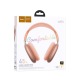 Hands Free большие Bluetooth Hoco W65 BT5.4/TFcard/AUX/mic/400mAh/Airpods Pro Max design персиковый - фото 1
