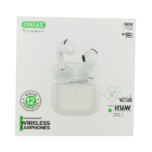 Bluetooth Air Pods Gerlax H16W Cheap series/BT5,4/25mAh/250mAh/touch control/siri/зарядка бокса, а потом наушников/design 3 series белые - фото