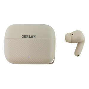 Bluetooth Air Pods Gerlax H207 BT5.3/TWS/30mAh/200mAh/touch control молочні - фото