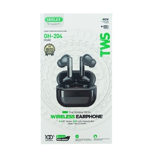 Bluetooth Air Pods Gerlax H204 BT5.4/TWS/30mAh/300mAh черные - фото