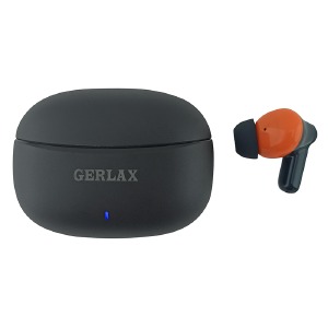 Bluetooth Air Pods Gerlax H205 BT5.3/TWS/30mAh/200mAh/touch control чорно-помаранчеві - фото