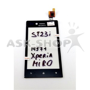 Сенсор (Touchscreen) Sony ST23i/Xperia Miro черный,h/c - фото