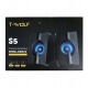 Колонки компьютерные 2.0 T-Wolf S5 6W/RGB/USB/3.5 черные - фото 1