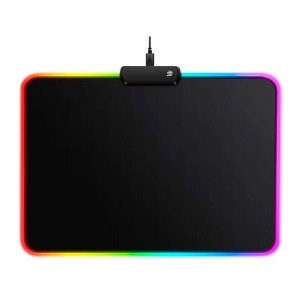 Коврик для мышки 350х250мм T-Wolf R68 c RGB черный 1,8м - фото