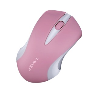 Компьютерная мышка беспроводная T-Wolf Q2 3 кнопки/USB 2.4GHz/1000DPI розовая - фото