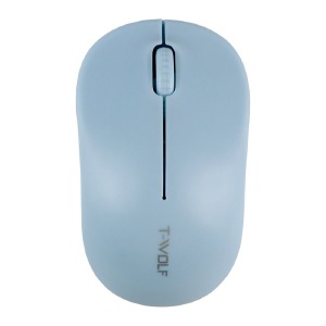 Компьютерная мышка беспроводная T-Wolf Q4 3 кнопки/USB 2.4GHz/1000DPI голубой - фото