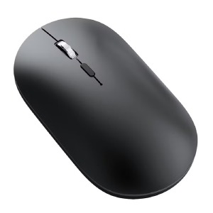 Компьютерная мышка беспроводная T-Wolf X2 4 кнопки/USB 2.4GHz/BT/800-1600DPI/безшумное нажатие черная - фото