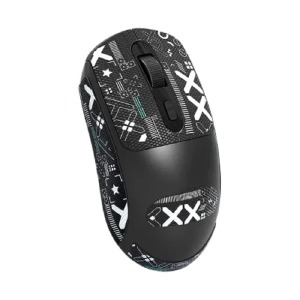 Компьютерная мышка беспроводная T-Wolf X8 4 кнопки/USB 2.4GHz/BT/800-2400DPI черная - фото