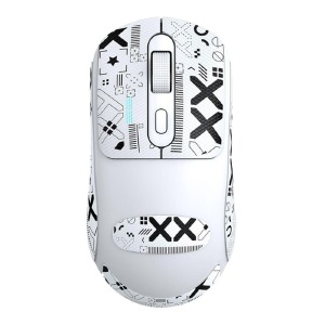 Компьютерная мышка беспроводная T-Wolf X8 4 кнопки/USB 2.4GHz/BT/800-2400DPI белая - фото