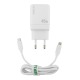 СЗУ Type-C to iPhone Lightning Gerlax GA-47 3A/22.5W/QC3.0/45W/PD белый - фото 1
