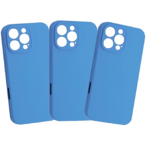 Накладка FULL PROTECTION для iPhone 14 Pro "Soft touch" Original Azure (24) лого - фото