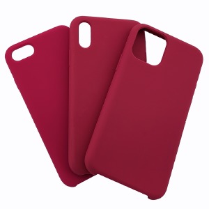 Накладка для iPhone 7/8/SE 2 "Soft touch" Original Plum (57) лого - фото