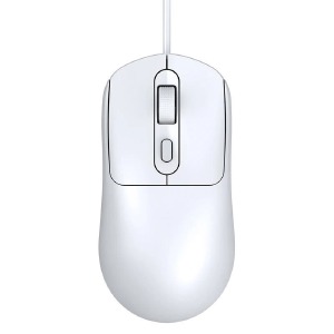 Компьютерная мышка проводная USB T-Wolf G580 4 кнопки/1000-1600DPI белая 1,5м - фото