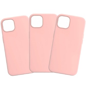 Накладка FULL для iPhone 12 mini "Soft touch" Original Pink (6) лого - фото