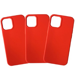 Накладка FULL для iPhone 12 mini "Soft touch" Original Red (14) лого - фото