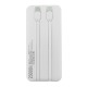 Power bank/Павербанк 20000mA Gerlax P218 1USB/3A/QC3.0/PD22.5W/LED дисплей/кабел (Type-C/Lightning) белый - фото 2