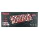 Набор беспроводной (клавиатура+мышь) T-Wolf TF660 (Eng/Ua)/84 кл/4 кн/BT/USB 2.4GHz/800-1600DPI красно-черный - фото 1
