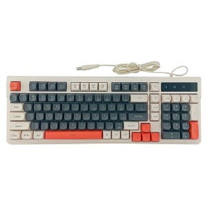 Клавиатура USB с подсветкой T-Wolf T13 (Ua) RGB/98 клавиш/защита от влаги молочная - фото