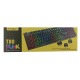 Клавиатура USB с подсветкой T-Wolf T80 (UA/ENG/RU) RGB/104 клавиши/полноразмерная/защита от влаги розовая - фото 2