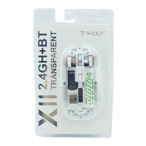 Компьютерная мышка беспроводная T-Wolf X11 5 кнопок/USB 2.4GHz/BT/800-1600DPI белая блистер - фото