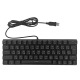 Клавиатура USB с подсветкой T-Wolf T61 (Ua) RGB/механическая/61 клавиша/защита от влаги черная - фото 1
