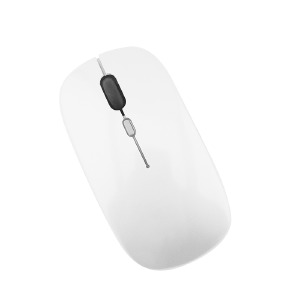Компьютерная мышка беспроводная T-Wolf X1 4 кнопки/USB 2.4GHz/BT/1000-1600DPI белая - фото