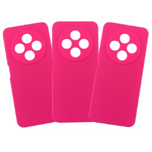 Накладка SOFT Silicone Case Xiaomi Redmi Note 14 4G (164mm) UKR/EU version Hot Pink тех.пак - фото