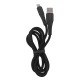 Кабель iPhone Lightning Mietubl MTB-DCULF08 3A силиконовый черный 1м - фото 1