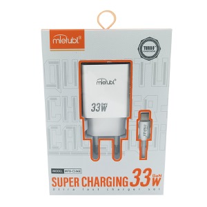 СЗУ Type-C to Type-C Mietubl MTB-CS06E 3A/1USB/1PD/max 33W/GaN белый 1м - фото