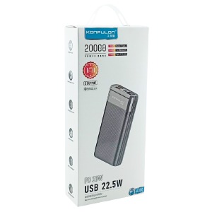 Power bank/Павербанк 20000mA Konfulon A30Q 2USB-22.5W+PD20W белый - фото
