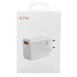 Блочек USB Xiaomi Mi 1USB/67W/MiTurbo (NO L) белый - фото