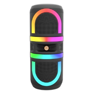 Колонка чемодан мини MS-2048BT 25Wx2/RGB/BT/USB/microSD/FM/AUX черная 73x25,5x25,5см - фото