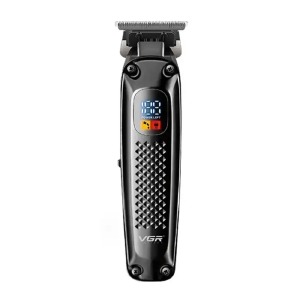 Тример для бороди VGR V-972 акумуляторний/4 насадки/LED дисплей - фото