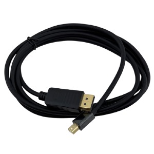 miniDisplayPort-DisplayPort кабель чорний 1,8м - фото