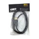 miniDisplayPort-DisplayPort кабель чорний 1,8м - фото 1