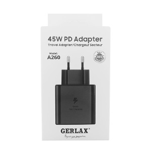 Блочок USB Gerlax A260 3A/PD45W чорний - фото