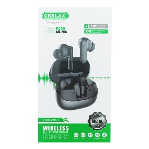 Bluetooth Air Pods Gerlax GH-206 ANC/ENC/TWS/BT5.4/35mAh/300mAh білі - фото