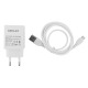 МЗП microUSB Gerlax A13V 3A/1USB/15W/QC3.0 білий 1м - фото 1