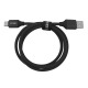 Кабель Type-C Gerlax GD-70T 6A/120W/QC3.0 нейлоновий чорний 1м - фото 1