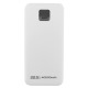 Power bank/Павербанк 40000mA Gerlax GP-424P 4USB/3A/PD20W/22.5W/QC3.0/фонарик/LED дисплей/кабель 2в1 (Type-C/Lightning) білий - фото 1