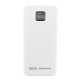 Power bank/Павербанк 30000mA Gerlax GP-324P 4USB/3A/PD20W/22.5W/QC3.0/фонарик/LED дисплей/кабель 2в1 (Type-C/Lightning) білий - фото 1