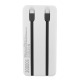 Power bank/Павербанк 30000mA Gerlax GP-324P 4USB/3A/PD20W/22.5W/QC3.0/фонарик/LED дисплей/кабель 2в1 (Type-C/Lightning) білий - фото 2