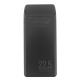 Power bank/Павербанк 30000mA Konfulon P30Q 2USB/22.5W/PD20W/QC3.0/LED дисплей чорний - фото 1