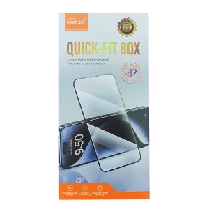 Скло захисне iPhone 16 Pro 6.3' 6DH MTB Quick Fix Box чорне в уп. - фото