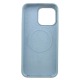 Накладка MagSafe COLOR для iPhone 16 Pro Max Light blue - фото 1