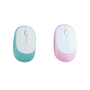 Комп'ютерна мишка бездротова T-Wolf TF770 3 кнопки/USB 2.4GHz/1000DPI в т.у (рожева/блакитна) - фото