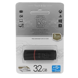 USB 32GB 2.0 T&G 011 classic Series чорна - фото